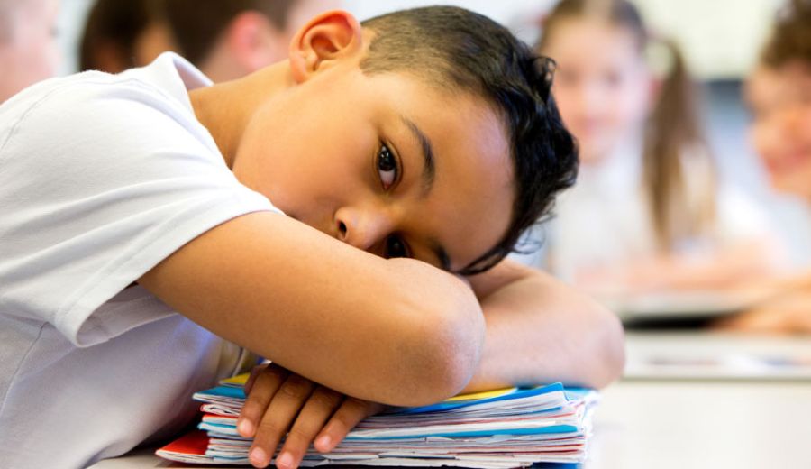 Girl frustrate with school